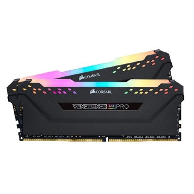 Corsair 16GB (2 x 8GB) Vengeance RGB PRO, DDR4 2666MHz, CL16, 1.20V, musta