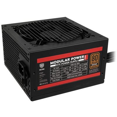 Kolink 700W Modular Power, semimodulaarinen ATX-virtalähde, 80 Plus Bronze, musta (Tarjous! Norm. 69,90€)