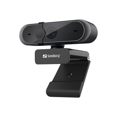 Sandberg USB Webcam Pro, Full HD -verkkokamera, musta