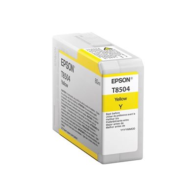 Epson T8504 -mustepatruuna, keltainen, 80 ml