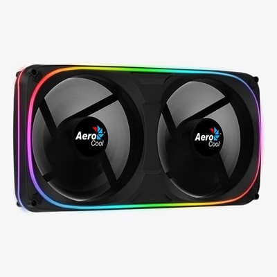 Aerocool Astro 24, 240mm ARGB-laitetuuletin, musta