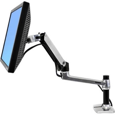 Ergotron ≤34" LX Desk Mount, -pöytäteline näytölle, hopea/musta