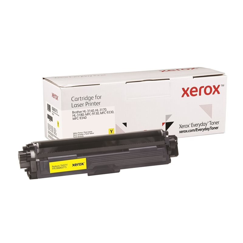 Xerox Everyday Toner -tarvikelaserväriainekasetti, keltainen, jopa 1400 sivua (Brother)