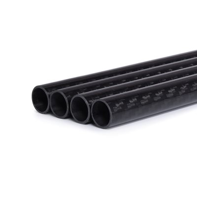 Alphacool Carbon HardTube 13mm 4x 80cm -hiilikuituputkisarja, musta