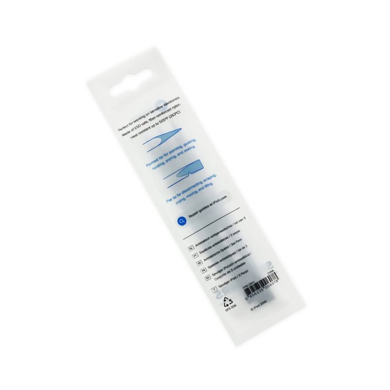 iFixit Spudger -työkalu älypuhelinten ja tablettien avaamiseen, 3 kpl, musta - Kuva 2