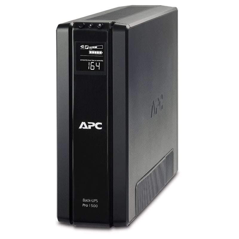 APC 1500VA/865W Back-UPS Pro 1500 -UPS-laite, 6x Schuko, musta