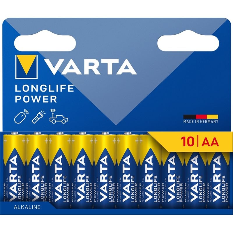 Varta AA/LR06 Longlife Power -paristo, 10kpl