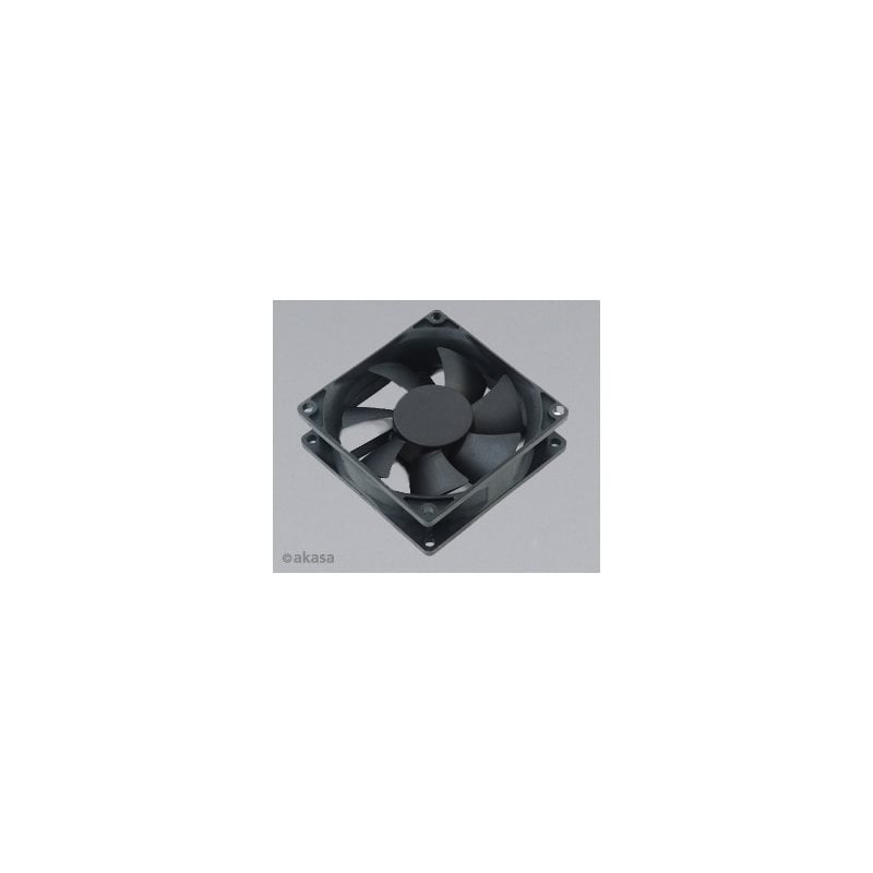 Akasa (Outlet) 80 x 80 x 25 -laitetuuletin, 3-pin, 18dBa, musta