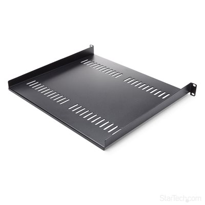 StarTech.com 1U 19" räkkihylly, maks. 20kg, musta