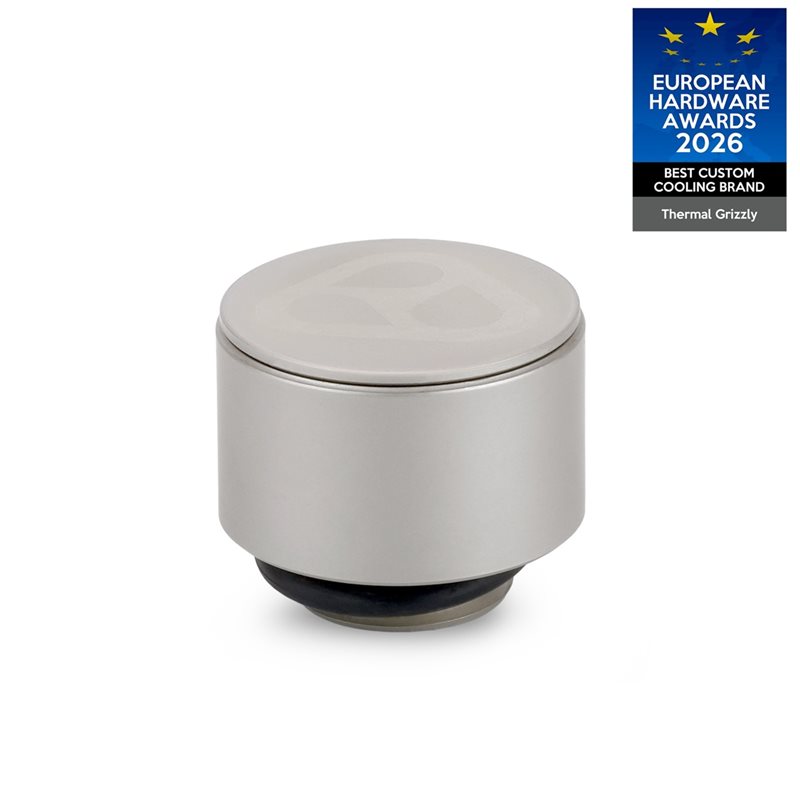 Thermal Grizzly DeltaMate Drain Valve - Matt Nickel, tyhjennysventtiili