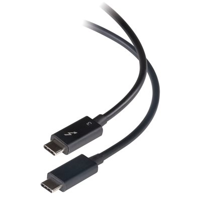 Sonnet Thunderbolt 3 -kaapeli, 40Gbps, 100W, 0,7m, musta