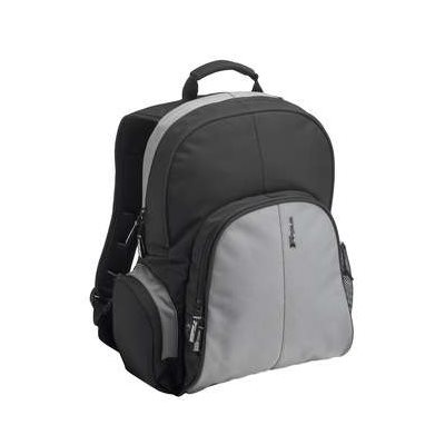 Targus 15.4-16" Essential Backpack, kannettavan tietokoneen reppu, musta/harmaa