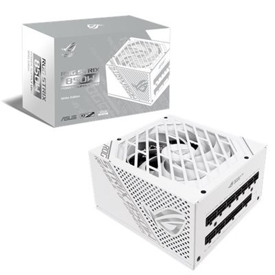 Asus ROG Strix 850W White Edition, modulaarinen ATX-virtalähde, 80 Plus Gold, valkoinen