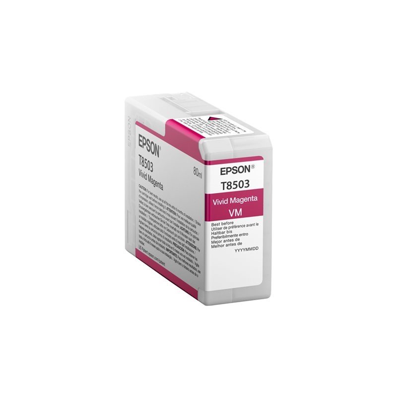 Epson T8503 -mustepatruuna, Vivid magenta, 80 ml