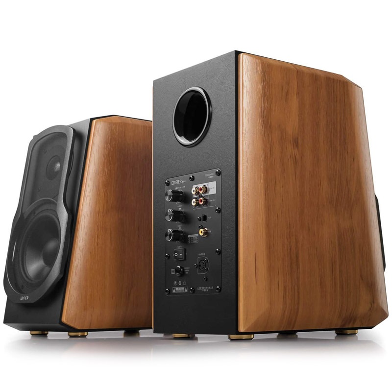 Edifier S1000 MKII -hyllykaiuttimet, Bluetooth 5.0, puu/musta - Kuva 2