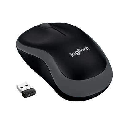 Logitech M185, langaton hiiri, harmaa