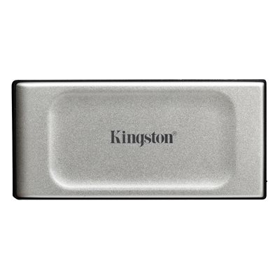 Kingston 2000GB XS2000 Portable SSD, ulkoinen SSD-levy, USB 3.2 Gen 2x2, 2000/2000 MB/s, harmaa/musta