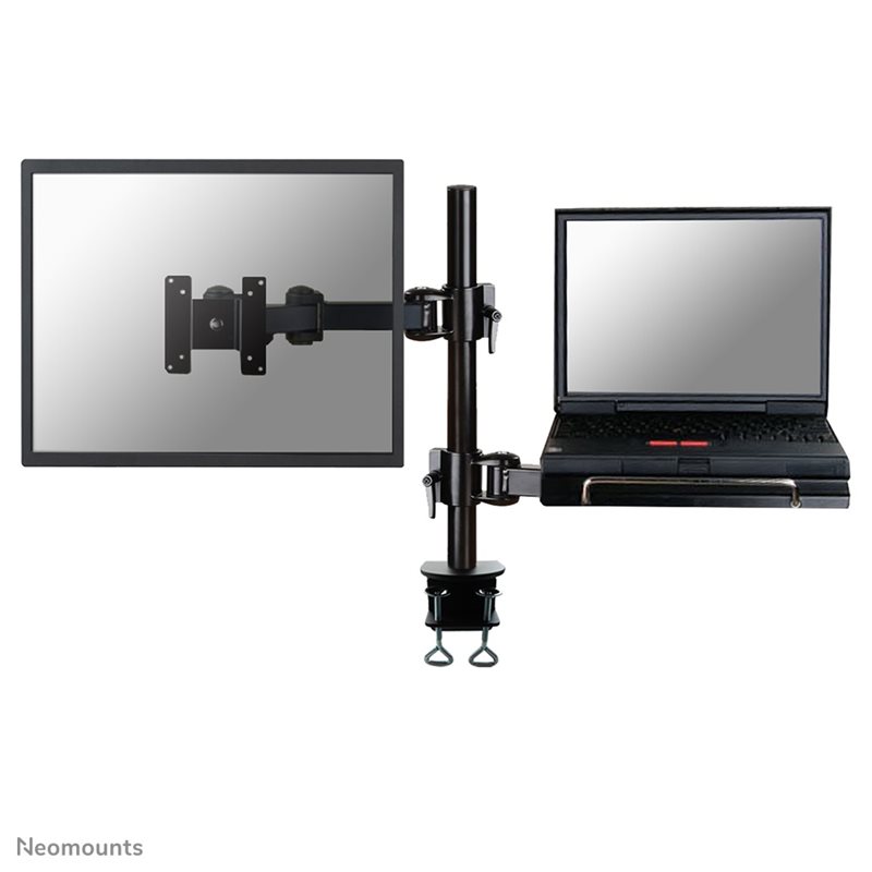 Neomounts by Newstar FPMA-D960NOTEBOOK monitor/laptop desk mount, pöytäteline monitorille ja kannettavalle, musta