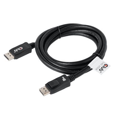 Club 3D DisplayPort 1.4 -näyttökaapeli, HBR3, 2m, musta