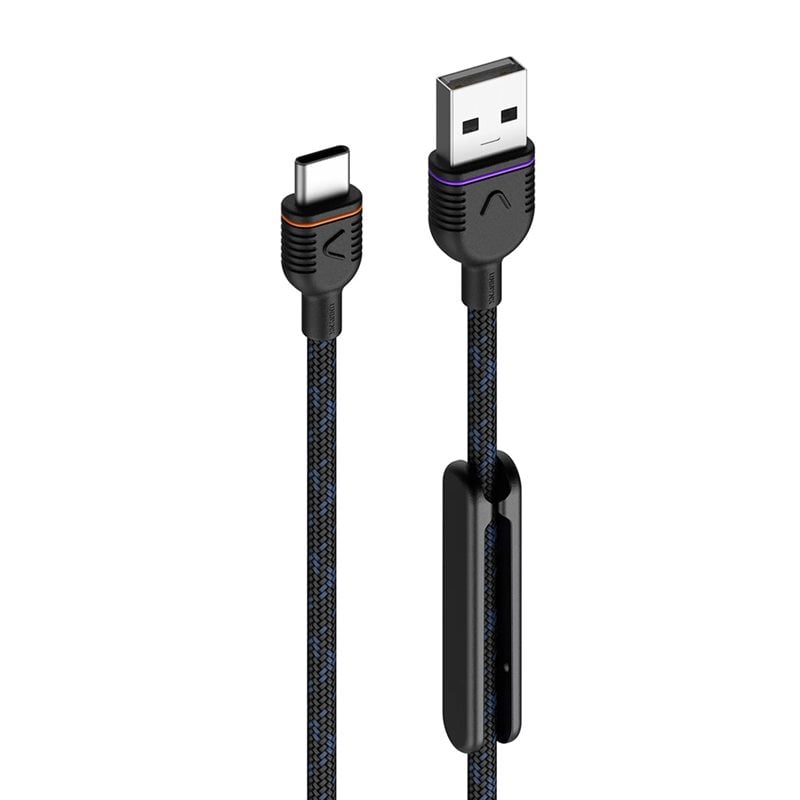 Unisynk 2.0 USB-A - USB-C -kaapeli, 2m, musta