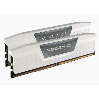 Corsair 32GB (2 x 16GB) Vengeance, DDR5 6400MHz, CL32, 1.40V, valkoinen/harmaa
