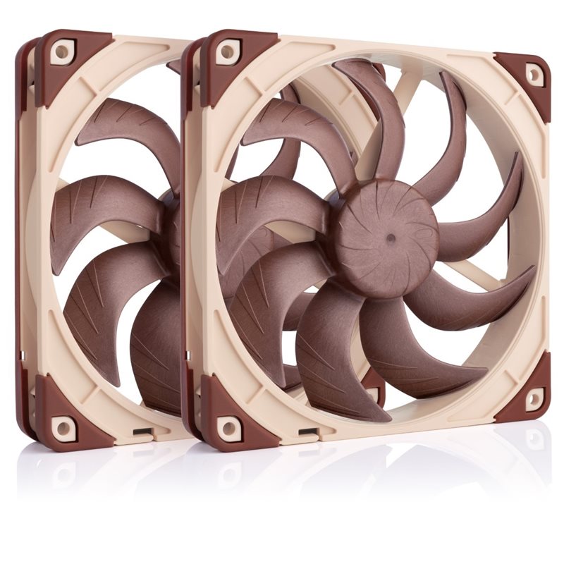 Noctua NF-A14x25 G2 PWM Sx2-PP, 140mm PWM-laitetuuletinsarja, 2 kpl