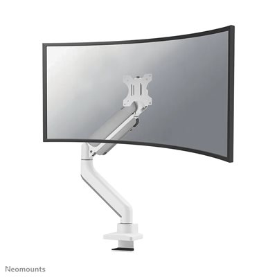 Neomounts 17-49" NEXT CORE Desk Mount Ultra Wide Curved Screen, näyttövarsi pöydälle, valkoinen