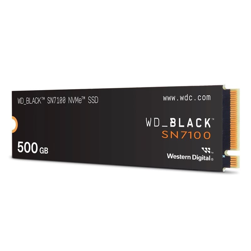 Western Digital 500GB WD_BLACK SN7100 NVMe SSD -levy, M.2 2280, PCIe 4.0 x4, 6800/5800 MB/s