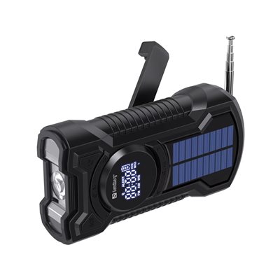 Sandberg 5 000 mAh Survivor Radio All-in-1, USB-A, musta