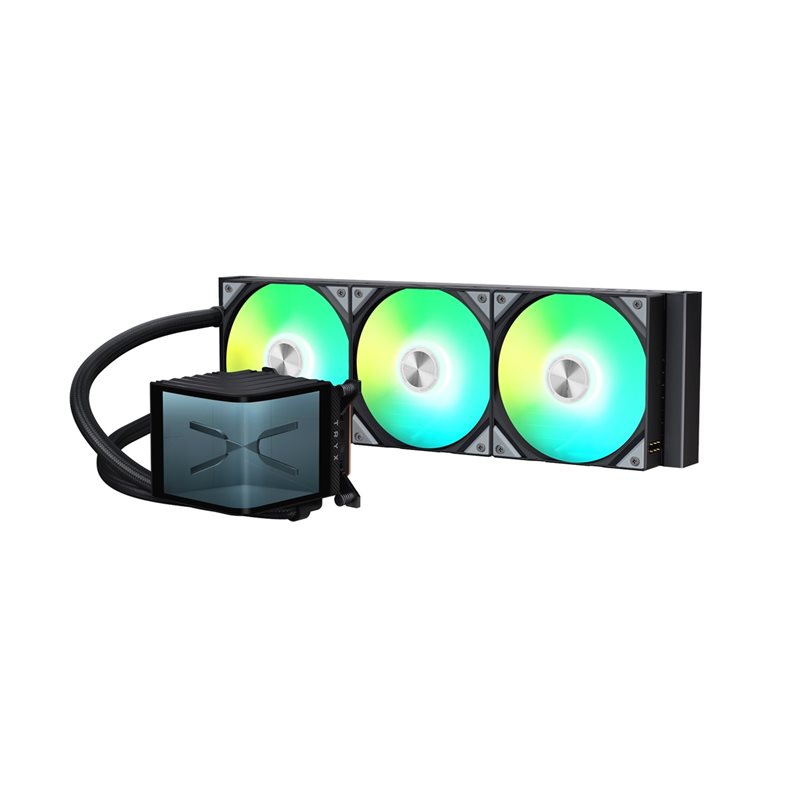TRYX PANORAMA ARGB 360 Black, 360mm AIO-nestejäähdytysjärjestelmä prosessorille, musta