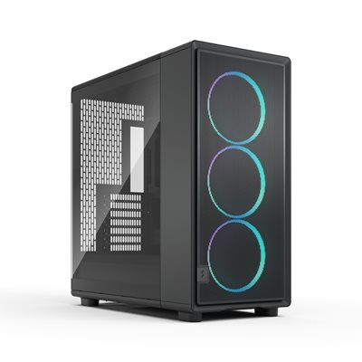 Fractal Design Epoch XL Black TG RGB Light Tint, ikkunallinen miditornikotelo, musta