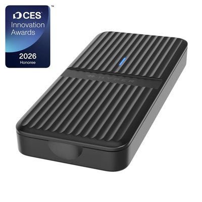 Targus HyperDrive Next USB4 M.2 PCIe ulkoinen kotelo, harmaa/musta