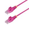 StarTech.com U/UTP Cat6 Slim laitekaapeli, LSZH, 0,25m, pinkki