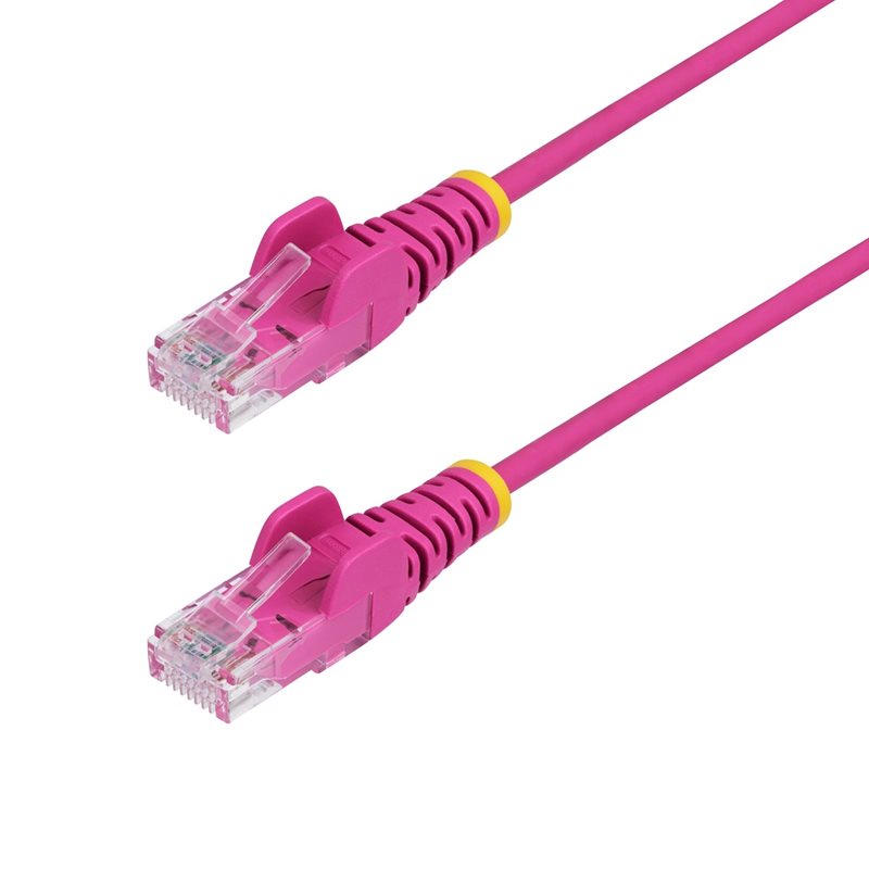 StarTech.com U/UTP Cat6 Slim laitekaapeli, LSZH, 0,25m, pinkki
