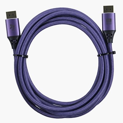Arozzi DisplayPort 1.4 -näyttökaapeli, 3m, violetti