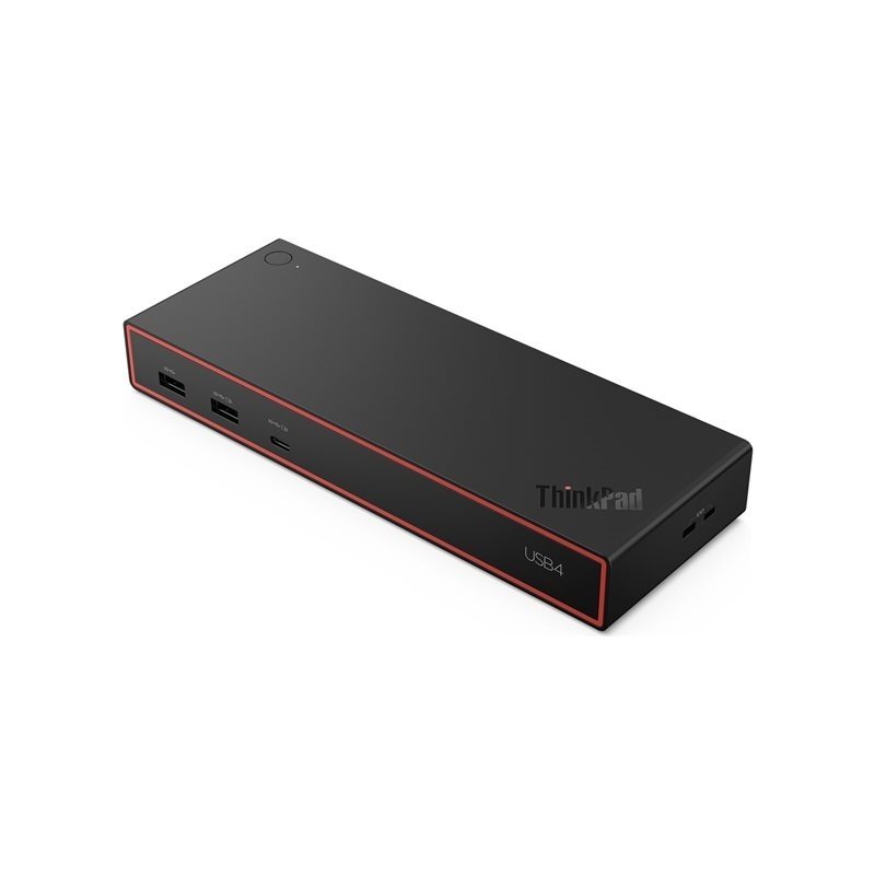 Lenovo ThinkPad USB4 Dock 5000 -telakointiasema, 135W, musta/punainen