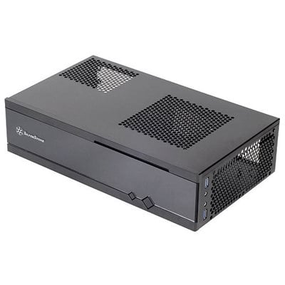 SilverStone Milo ML05 Slim HTPC-kotelo, Mini-ITX, musta