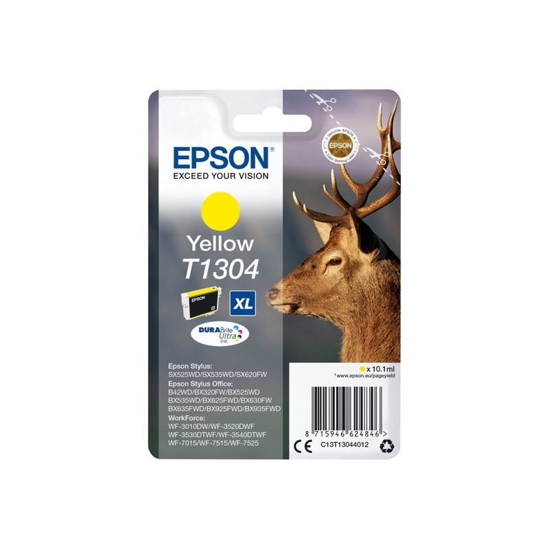 Epson T1304 DURABrite Ultra Stag -väriainekasetti, keltainen (SEC]