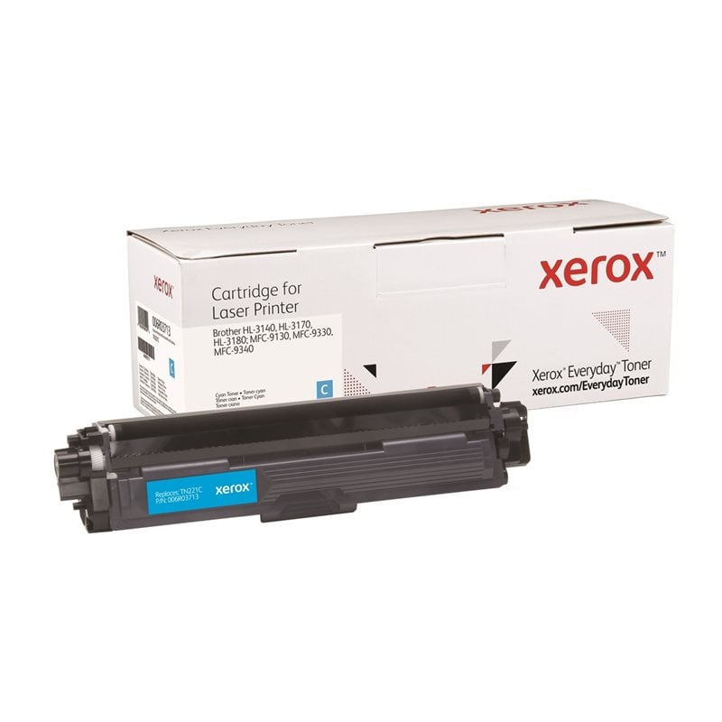 Xerox Everyday Toner -tarvikelaserväriainekasetti, syaani, jopa 1400 sivua (Brother)