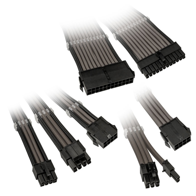 Kolink Core Adept Braided Cable Extension Kit - Gunmetal, jatkokaapelisarja (Tarjous! Norm. 41,90€)