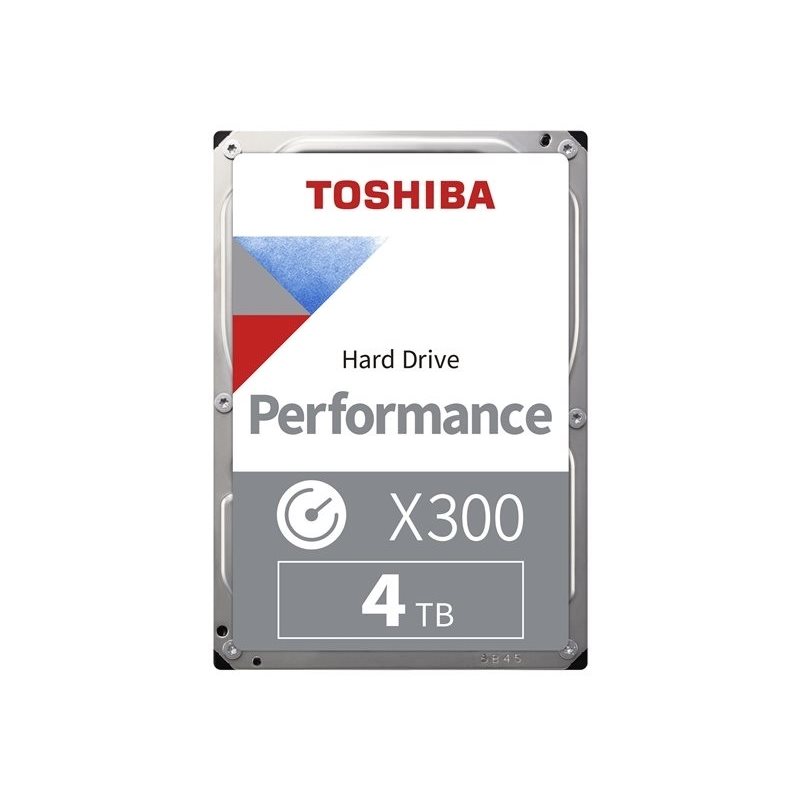 Toshiba 4TB X300 Performance, 3.5" sisäinen kiintolevy, SATA III, 7200rpm, 256MB, Bulk
