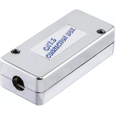 Deltaco Suojattujen FTP Cat6-kaapelien jatkokytkentärasia, bulk-> bulk, hopea