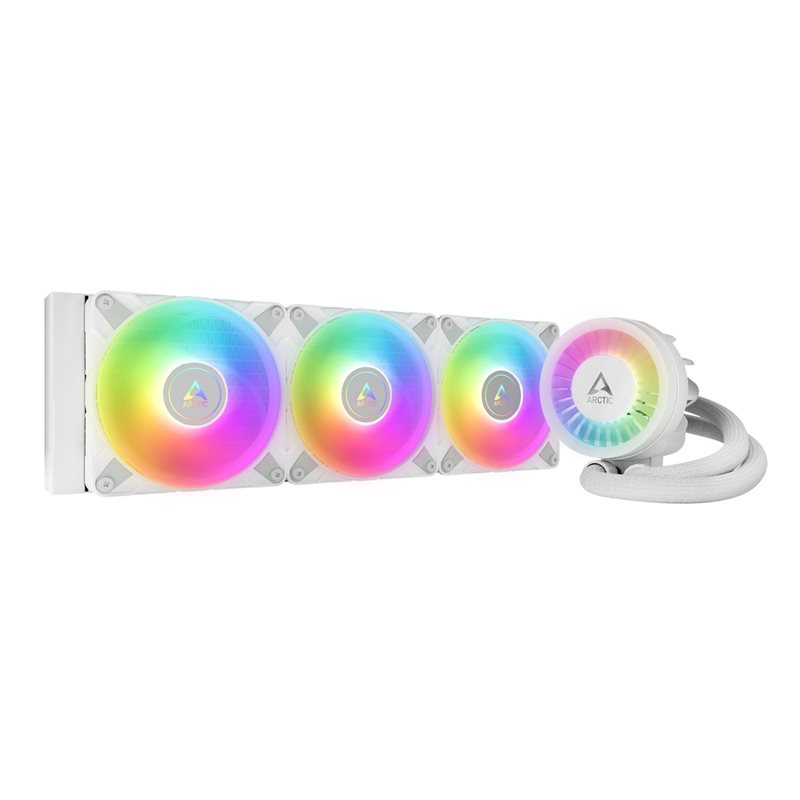 ARCTIC Liquid Freezer III 360 A-RGB (White), 360mm AIO-nestejäähdytysratkaisu prosessorille, valkoinen