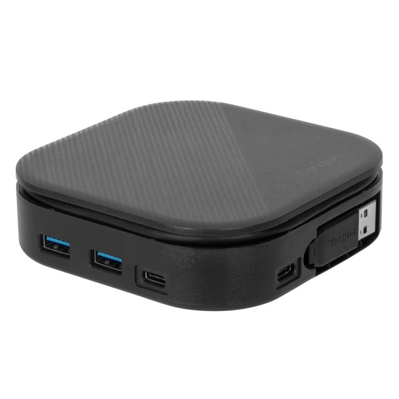 Targus USB-C Universal Dual HD Docking Station with 80W PD Pass-Thru -telakointiasema, musta