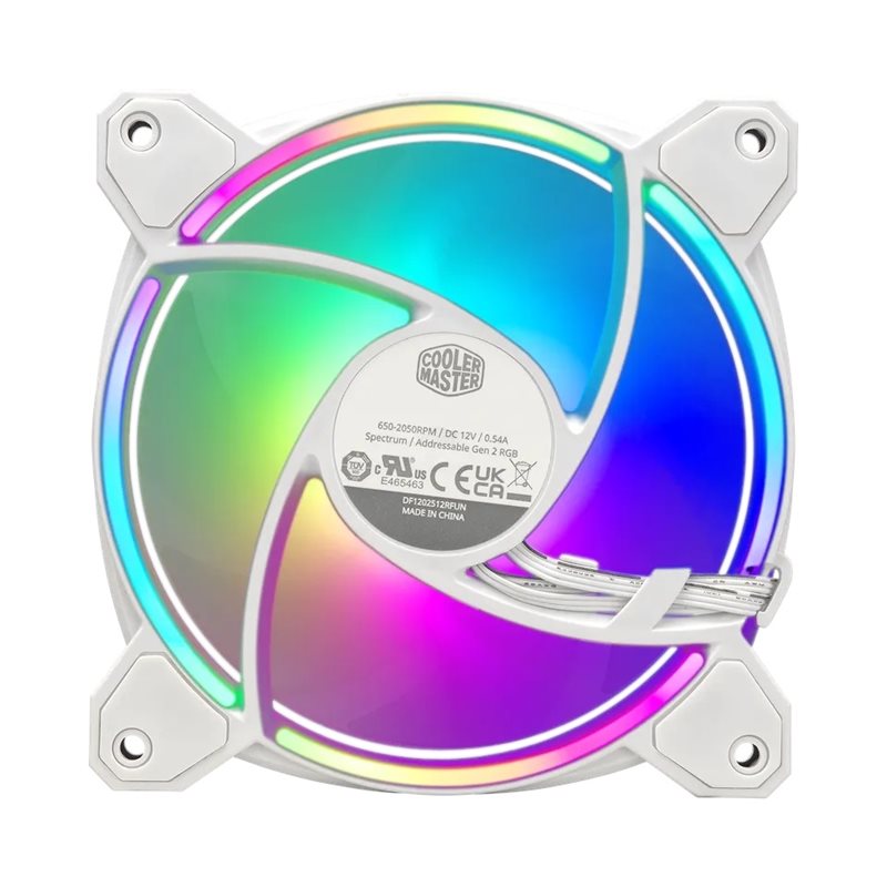 Cooler Master (Outlet) MasterFan MF120 Halo² 3in1, 120mm PWM-laitetuuletinsarja, sis. kontrollerin - Kuva 2