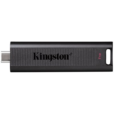 Kingston 1TB DataTraveler Max, 3.2 Gen2 USB-C -muistitikku, jopa 900/1000 MB/s, musta