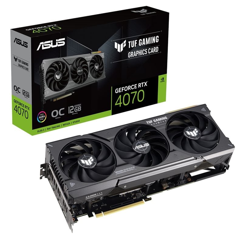 Asus (Outlet) GeForce RTX 4070 TUF Gaming - OC Edition -näytönohjain, 12GB GDDR6X