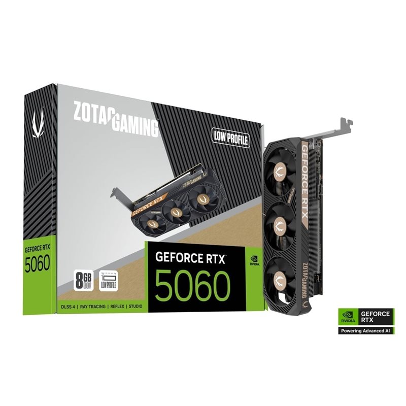 Zotac GeForce RTX 5060 Low Profile -näytönohjain, 8GB GDDR7