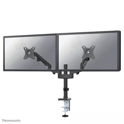 Neomounts 17-27" x2 Desk Pole Mount, näyttövarsi pöydälle kahdelle näytölle, musta