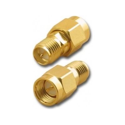 Arronna SMA uros -> RP-SMA naaras -adapteri, kulta